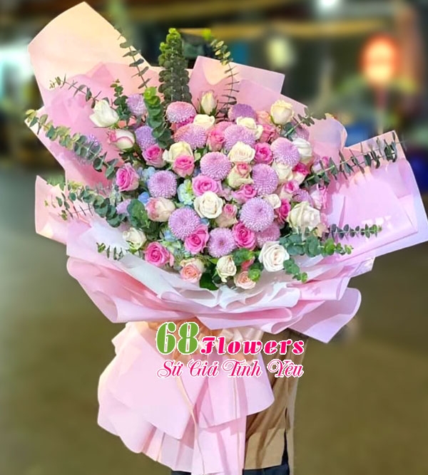 Bó hoa tình yêu dịu ngọt mod 2- TNY028H