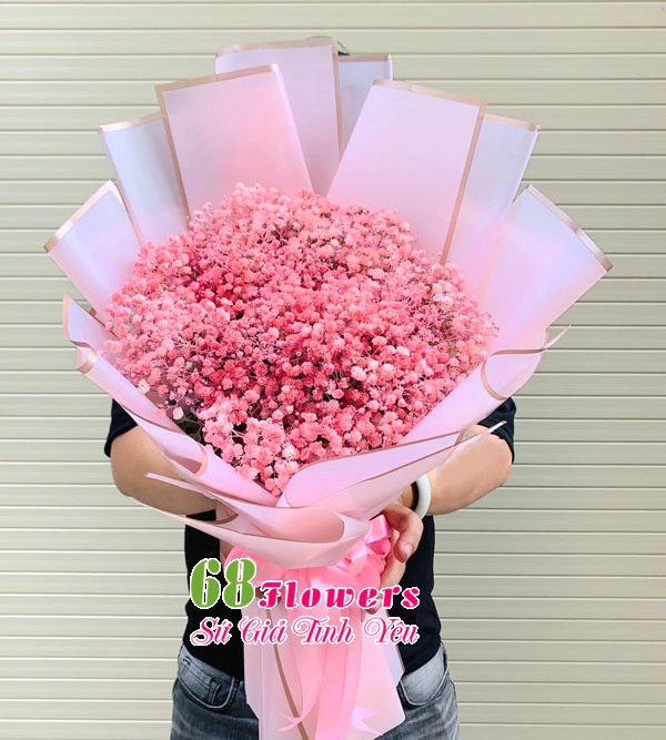 Bó hoa babi hồng xinh - TNY 015E