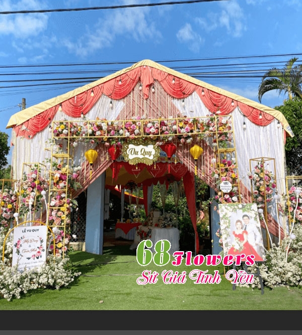 Cổng cưới hoa tươi CH02B