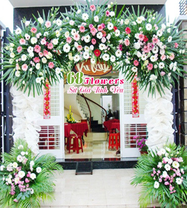 Cổng cưới hoa tươi CH013AD