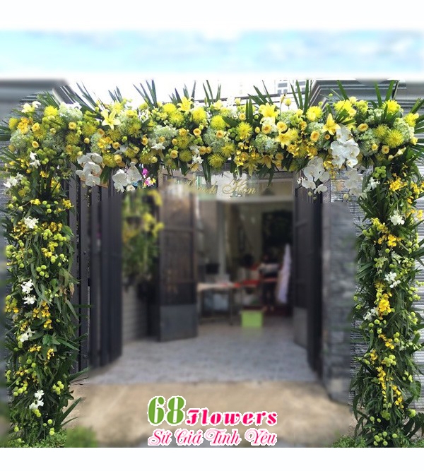 Cổng cưới hoa tươi CH014AE