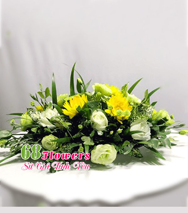 Các mẫu hoa để bàn họp hội nghị hoa bàn họp hoa đặt bàn đại biểu đẹp và rẻ